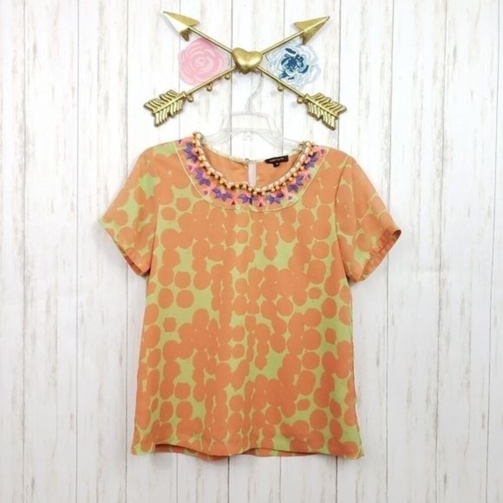 Anthropologie Vineet Bahl Kesari Jewel Blouse Size Small